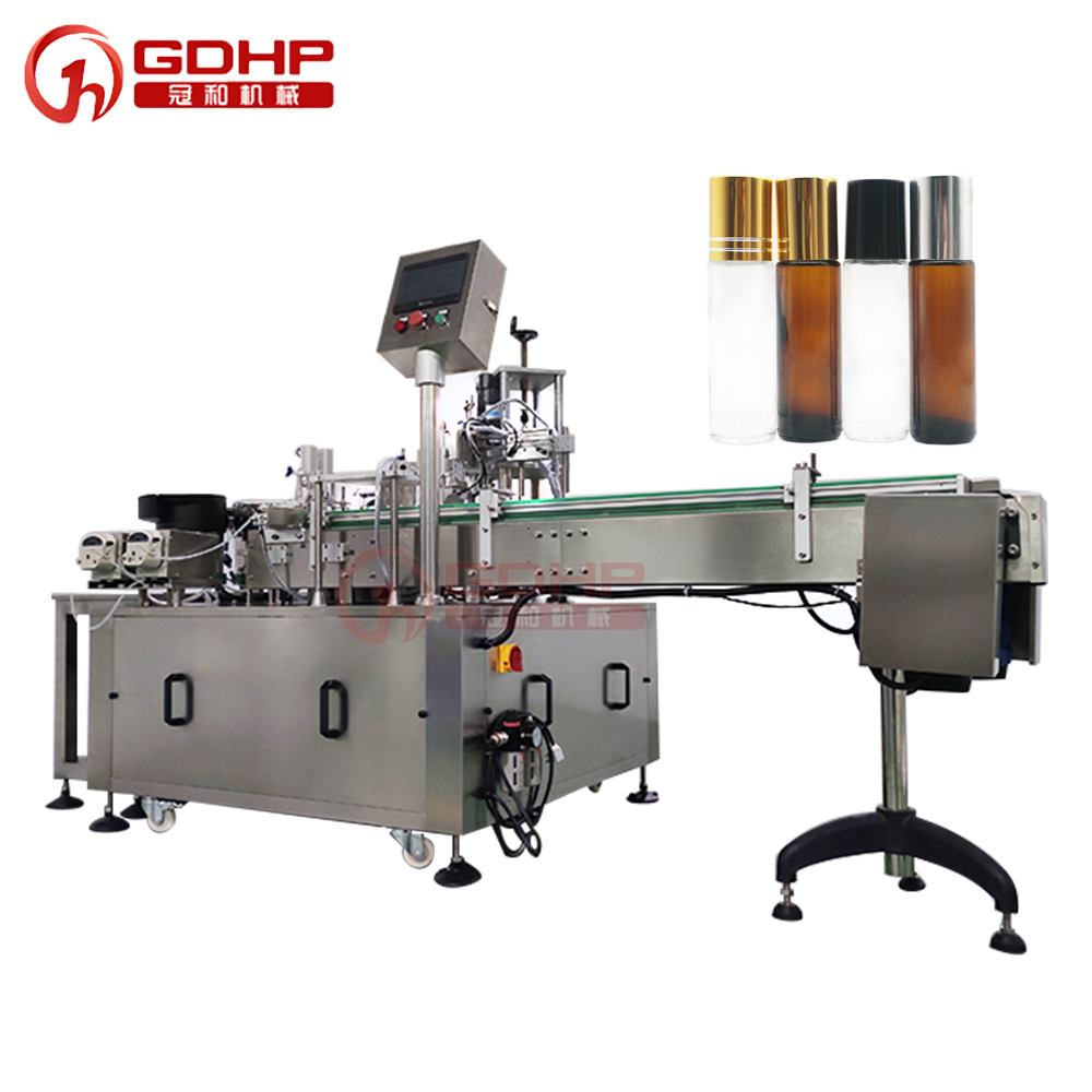 精華液灌裝壓塞旋蓋一體機(jī)