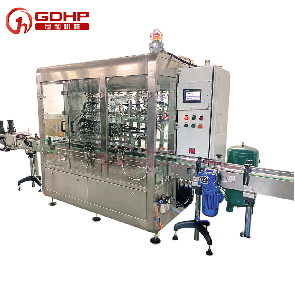 517免洗洗手液12頭灌裝旋蓋貼標(biāo)生產(chǎn)線-1