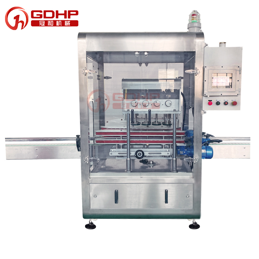 517免洗洗手液灌裝旋蓋貼標生產線大瓶-4