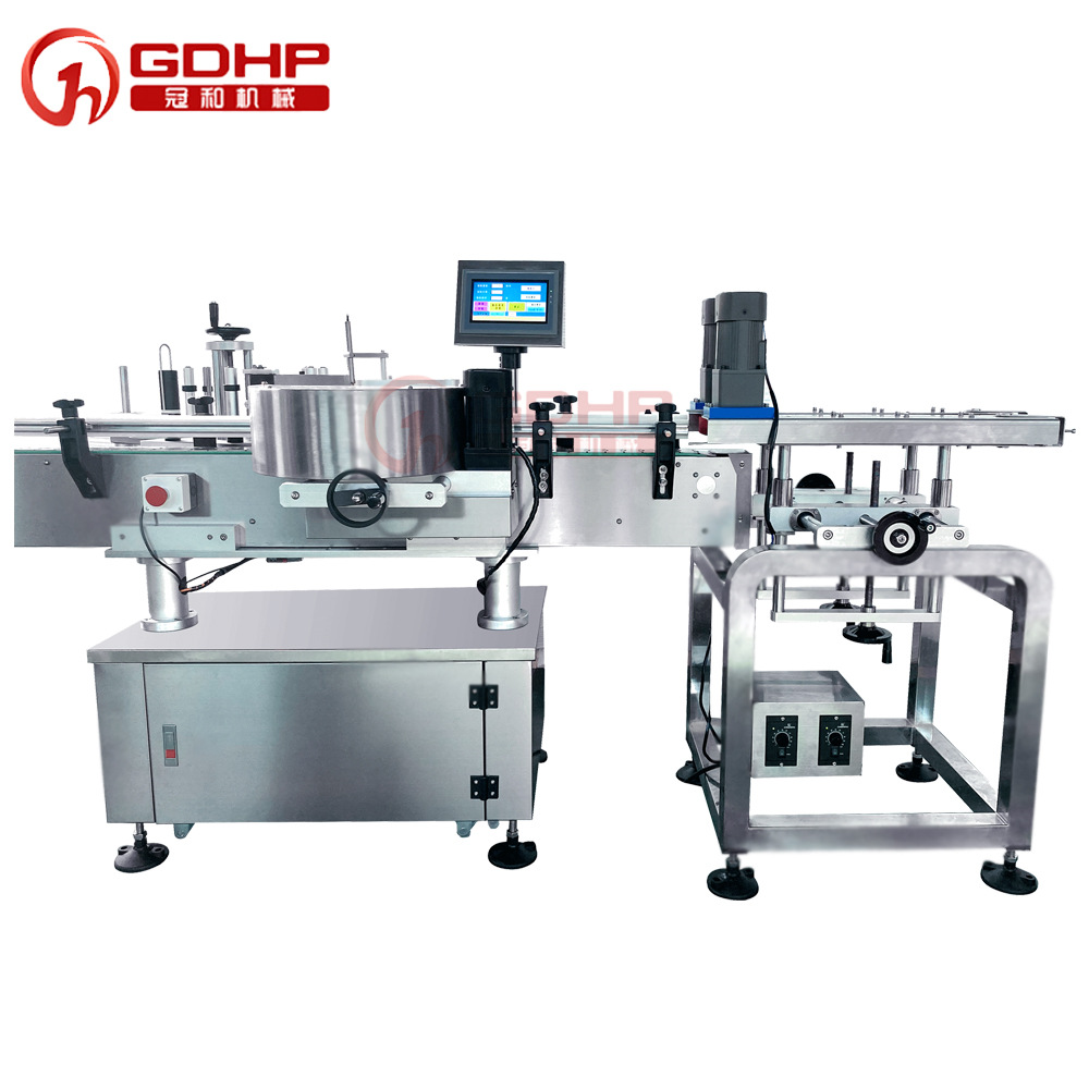 517免洗洗手液灌裝旋蓋貼標生產線大瓶-5