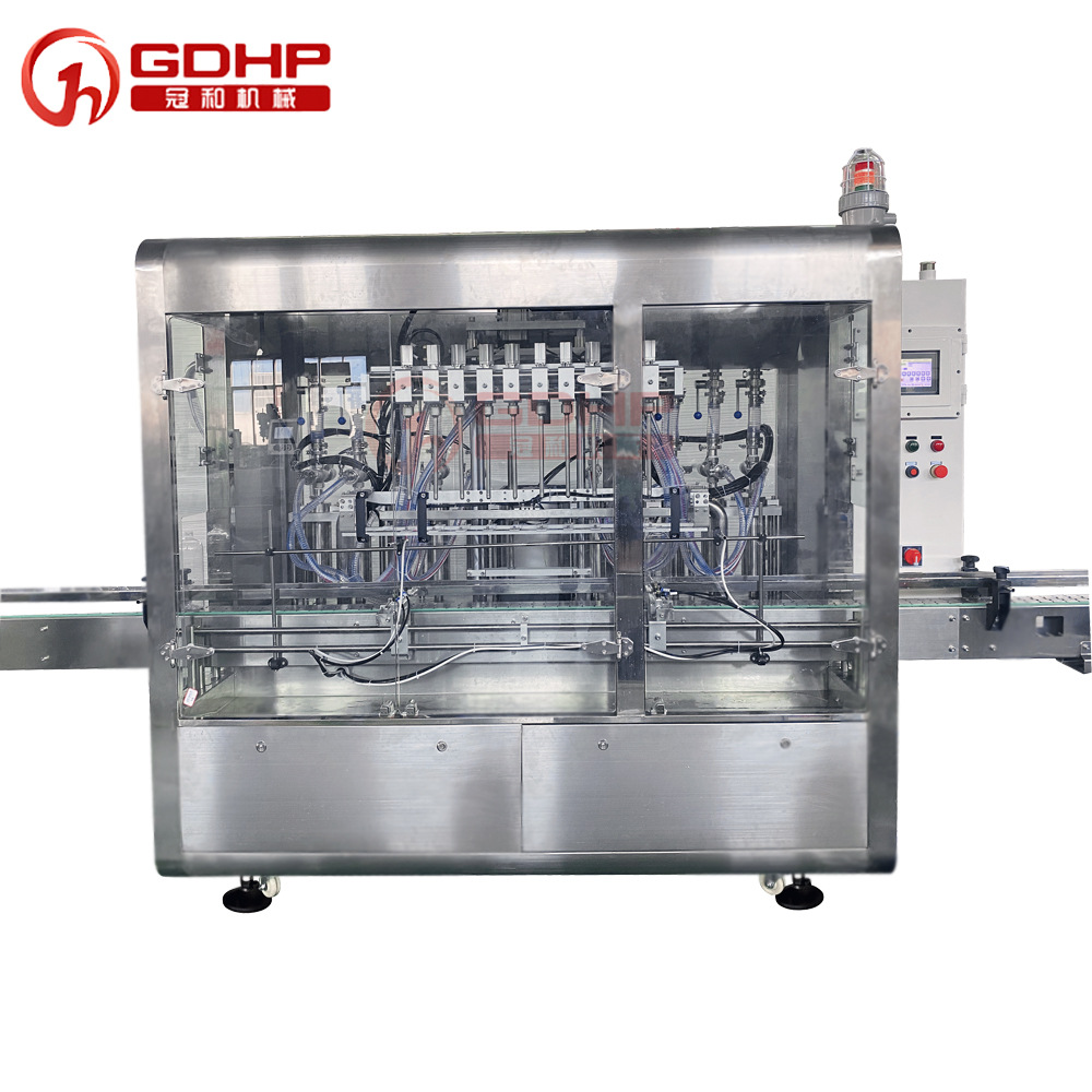 517免洗洗手液灌裝旋蓋貼標生產線大瓶-3