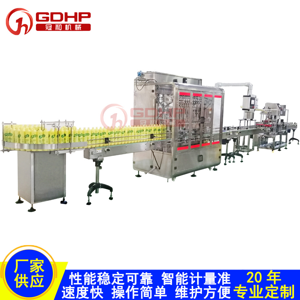 210503單全自動洗潔精灌裝旋蓋機生產線-7